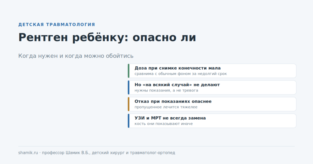 Рентген ребёнку: опасна ли лучевая нагрузка и когда снимок действительно нужен